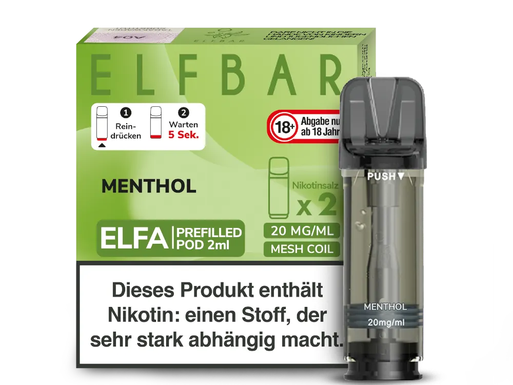 ELFA CP Prefilled Pod Menthol 20mg/ml