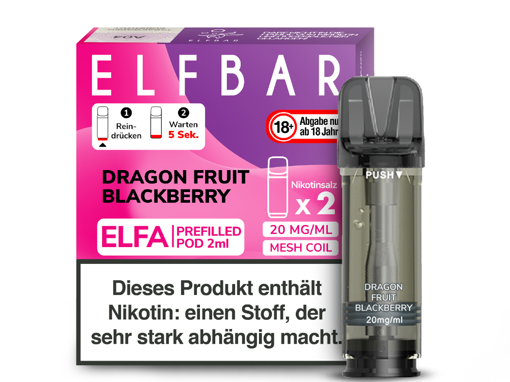 ELFA CP Prefilled Pod Dragon Fruit Blackberry20mg/ml