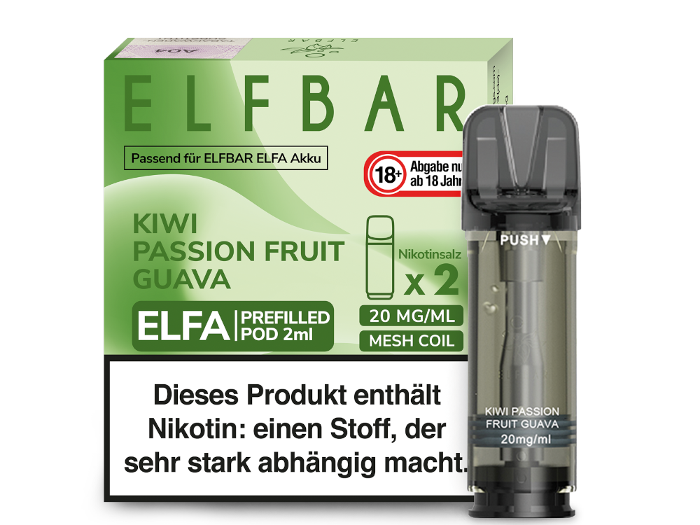 ELFA CP Prefilled Pod Kiwi Passion Fruit Guava 20mg/ml